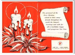 hupp inc 1968 ferry division new year season greetings food vintage ad