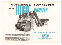 woodman company 1968 low-feeder high profit snack food vintage ad