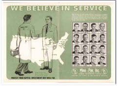 mira-pak inc 1968 we believe service equipment snack food vintage ad