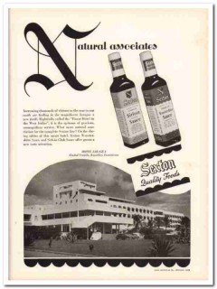 john sexton company 1953 natural sirloin club sauce food vintage ad