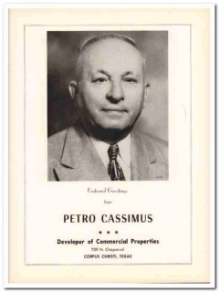 petro cassimus 1953 commercial properties corpus christi tx vintage ad