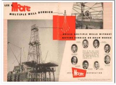 Lee C Moore Corp 1954 Vintage Ad Oil Field Multiple Well Derrick Rig Lee C Moore Corp 1954 Vintage Ad Oil Field Multiple Well Derrick Rig