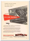 Halliburton Oil Well Cementing Company 1957 Vintage Ad Vis-O-Frac