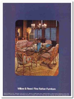 willow reed inc 1976 henry olko fine rattan furniture vintage ad