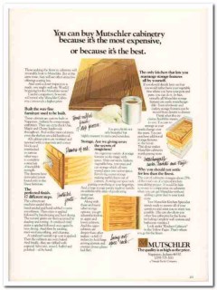 triangle pacific company 1976 mutschler kitchen cabinetry vintage ad