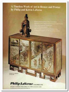 philip laverne galleries ltd 1976 bronze inlaid pewter art vintage ad philip laverne galleries ltd 1976 bronze inlaid pewter art vintage ad