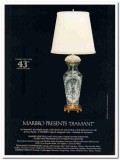 marbro lamp company 1976 diamant imported crystal waldinger vintage ad