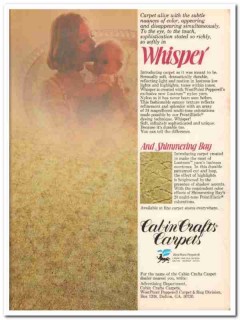 west point pepperell inc whisper cabin crafts carpets vintage ad