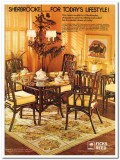 ficks reed company 1977 john b wisner sherbrook dining vintage ad