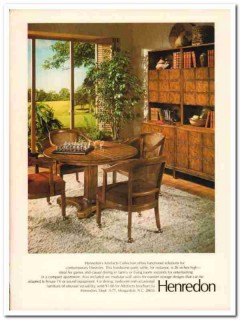 henredon furniture industries 1977 artifacts collection vintage ad