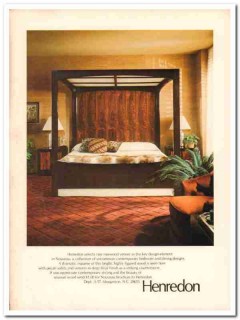 henredon furniture industries 1977 nouveau bedroom vintage ad