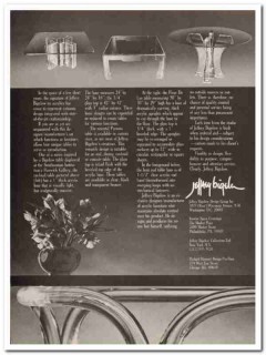 jeffrey bigelow design group inc 1977 acrylic furniture vintage ad