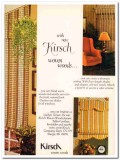 kirsch company 1977 woven woods floor length shades fabric vintage ad