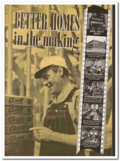 Philip Carey Company 1940 Vintage Catalog Asbestos Siding Shingles