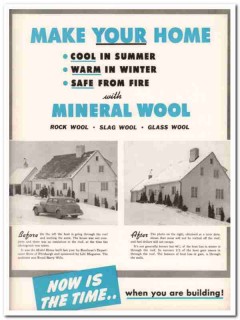 National Mineral Wool Association 1940 Vintage Catalog Insulation