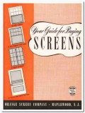 Orange Screen Company 1940 Vintage Catalog Window Aluminum Porch Door Orange Screen Company 1940 Vintage Catalog Window Aluminum Porch Door