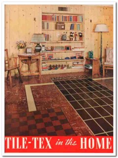 Tile-Tex Company 1940 Vintage Catalog Flexachrome Resilient Flooring