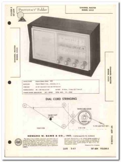 channel master model 6535 am-fm radio receiver sams photofact manual