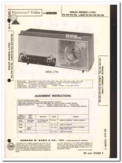 philco models l-79x l-86x 5-tube am radio clock sams photofact manual philco models l-79x l-86x 5-tube am radio clock sams photofact manual