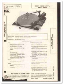 zenith models 169-17x 169-181 record changer sams photofact manual zenith models 169-17x 169-181 record changer sams photofact manual