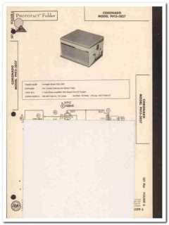 coronado model ph13-3827 1-tube record player sams photofact manual
