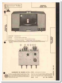 phonola model 4001 3-tube stereo record changer sams photofact manual phonola model 4001 3-tube stereo record changer sams photofact manual