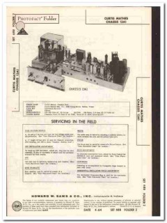 curtis mathes chassis 13a1 15-tube tv television sams photofact manual