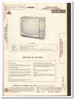 hoffman model wp7419a color tv television sams photofact manual hoffman model wp7419a color tv television sams photofact manual