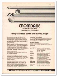 Cromdane Steel Inc 1984 Vintage Catalog Alloy Stainless Gas Oil Field Cromdane Steel Inc 1984 Vintage Catalog Alloy Stainless Gas Oil Field