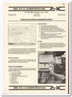 Delta-X Corp 1984 Vintage Catalog Oil Dynamometer System Controllers