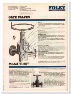 Foley Pressure Control Inc 1984 Vintage Catalog Oil Blowout Preventers