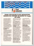 Fram Industrial Filter Corp 1984 Vintage Catalog Oil Plate Separators