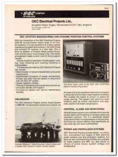 GEC Company 1984 Vintage Catalog Oil Exploration Drilling Production