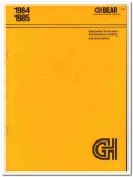 Galveston-Houston Company 1984 Vintage Catalog GH Bear Instrumentation