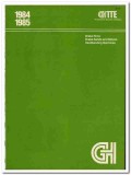 Galveston-Houston Company 1984 Vintage Catalog GH TTE Brake Rims Bands