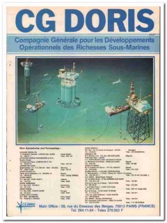 C G Doris 1984 Vintage Catalog Offshore Engineering Surveys Services