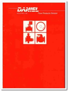 Daniel Industries Inc 1984 Vintage Catalog Flow Products Tubes Valves
