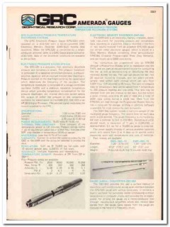 Geophysical Research Corp 1984 Vintage Catalog Amerada Gauges Geophysical Research Corp 1984 Vintage Catalog Amerada Gauges
