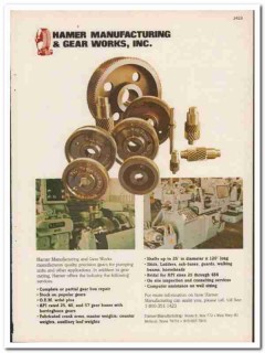 Hamer Mfg Gear Works Inc 1984 Vintage Catalog Oil Petroleum Pumping Hamer Mfg Gear Works Inc 1984 Vintage Catalog Oil Petroleum Pumping