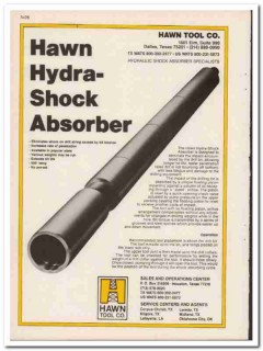 Hawn Tool Company 1984 Vintage Catalog Oil Hydra-Shock Absorber Drill
