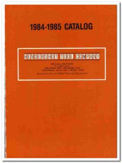 Hendershot Tool Company 1984 Vintage Catalog Oil Oilfield Equipment