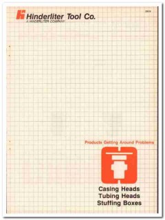 Hinderliter Tool Company 1984 Vintage Catalog Oil Casing Tubing Heads