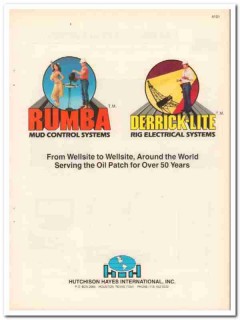 Huchison Hayes International 1984 Vintage Catalog Rumba Derrick-Lite Huchison Hayes International 1984 Vintage Catalog Rumba Derrick-Lite