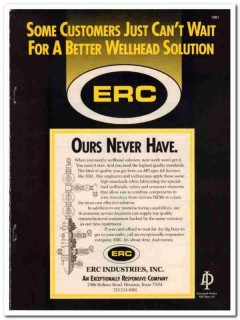 ERC Industries Inc 1994 Vintage Catalog Oil Petroleum Wellhead Valves