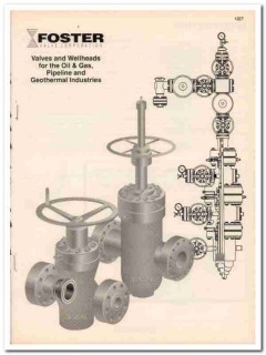 Foster Valve Corp 1994 Vintage Catalog Oil Oilfield Wellhead Pipeline