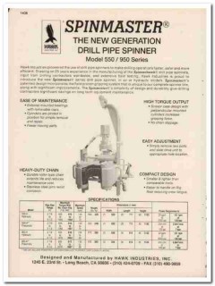 Hawk Industries Inc 1994 Vintage Catalog Oil Drill Pipe Spinmaster Hawk Industries Inc 1994 Vintage Catalog Oil Drill Pipe Spinmaster