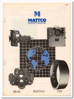 Mattco Mfg Inc 1994 Vintage Catalog Automatic Driller Fluid End Pumps Mattco Mfg Inc 1994 Vintage Catalog Automatic Driller Fluid End Pumps