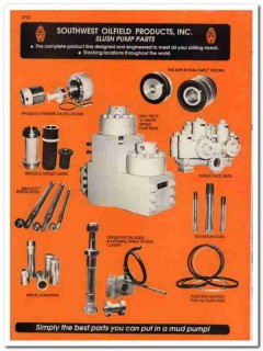 Southwest Oilfield Products Inc 1994 Vintage Catalog Slush Pump Parts Southwest Oilfield Products Inc 1994 Vintage Catalog Slush Pump Parts