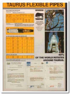 Taurus Emerge Rubber Industrial 1994 Vintage Catalog Oil Flexible Pipe Taurus Emerge Rubber Industrial 1994 Vintage Catalog Oil Flexible Pipe