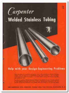Carpenter Steel Company 1945 vintage metal catalog welded stainless Carpenter Steel Company 1945 vintage metal catalog welded stainless